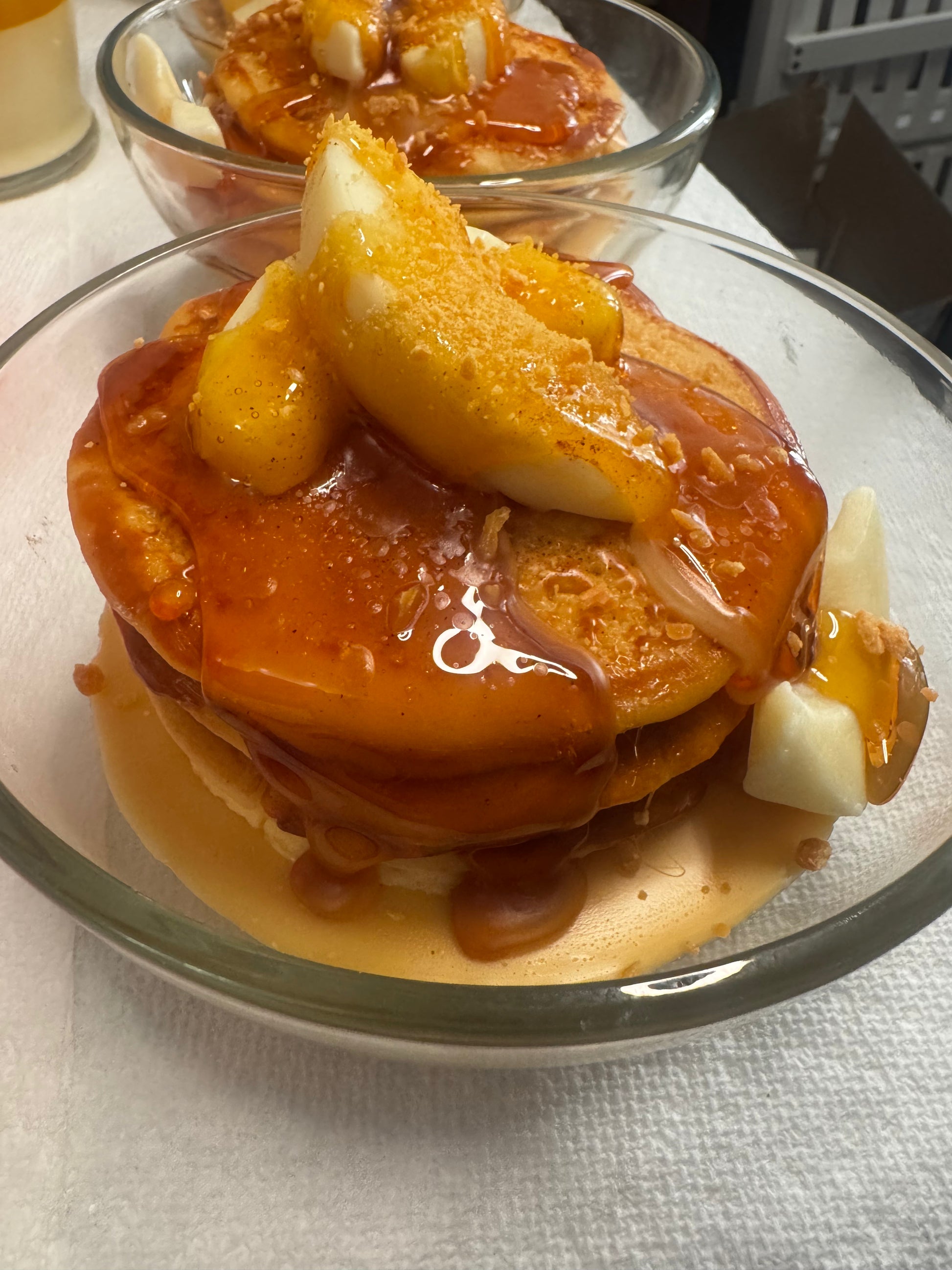 Apple Bourbon Pancakes